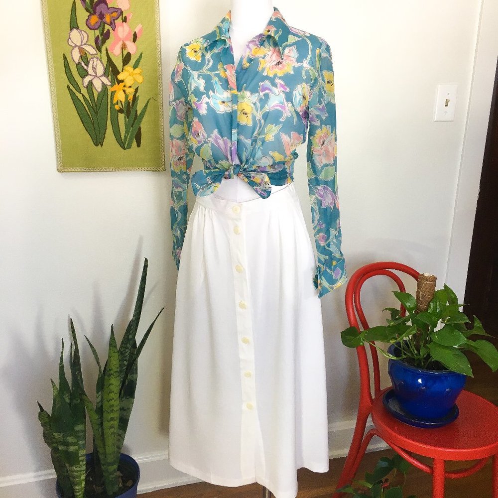 Vintage 80's Deep Pocketed Cruise Skirt